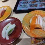 トロサーモン+エンガワ