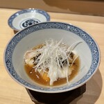 箱崎町すみと - クエの葱蒸し。とんでもなく美味い。とんでもなく