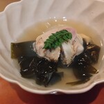 銀座 しのはら - 蛤ワカメ下仁田ねぎ