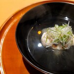銀座 しのはら - 蕪と白子（鼈出汁）