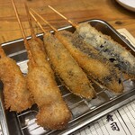 大衆酒場 ぎふや 中崎町店 - 僕らが頼んだのはこれ、牛カツうまい！茄子99円でめちゃうまい！