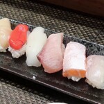 居酒屋かんさい - すし盛合せ(６カン)