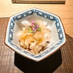 炭割烹 新谷 - 大根を粗めに擦った鬼おろし ◎めっちゃ美味い！