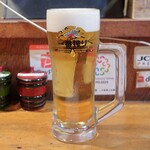 やきとり 正や - 一番搾り生ビール