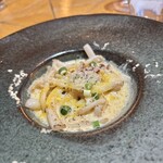 CIRCULO - 本日の温菜　アオリイカのカルボナーラ