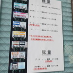 ラーメン二郎 - 麺量＆豚量