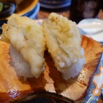すし弁慶 - アナゴ天ぷらにぎり