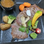 カフェ ドゥ ラペ - 国産牛サーロインステーキ