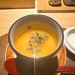 炭割烹 新谷 - 自家製茶碗蒸し ◎