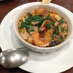 ピッツェリア ファッブリカ 1090 - ガンベリ　ソットオーリオ(殻付き海老のニンニクオイル煮)