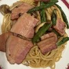 SPAGHETTI　KAKEHASHI - グリーンアスパラとベーコンのスパゲッティ　1550円