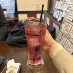 日本酒&和食 我 - 紫蘇のサワー！さっぱりでおいしい〜