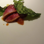 アバロッツ - 合鴨のアサード　芋のアプラスターダ
      枯葉と八朔のジャムとジュ