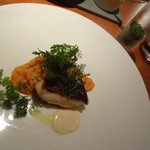 アバロッツ - 魚介のアロスと今日の魚（チヌ）
      フェンネルグラニテ