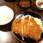 はしや - ロースカツ定食 ご飯大盛