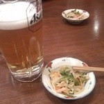 居酒屋 忠助 海浜幕張店 - とりあえず　ビール＆お通し