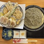 水府庵 - 特大ホタテ貝柱天ざるそば