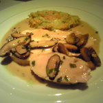 レストラン コバヤシ - 5-主菜肉／しっとりと火を通した古白鶏 胸肉の薄切り