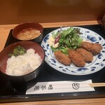 味喜庵 - 大粒カキフライ定食　¥1,100