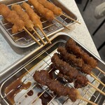 串カツ田中 - 料理写真:無限土手みそホルモンも柚子ポン酢ホルモン