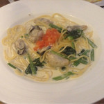 mimi - 牡蠣とホウレンソウのクリームパスタ