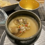 鮨 はま岡 - チーズの入った茶碗蒸し