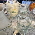 Cafe de Flore - 店名の入ったグラスがめちゃかわいい　