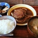 ステーキ茶屋　下町ッ子 - ハンバーグ1ヶ入【ごはんセット】(1700円)