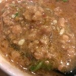 麺や マルショウ - 年に一度の鶏白湯つけ麺-台湾ミンチ&ニンニク投入すれば"台湾つけ麺"化(2014/12)