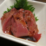 鳥長 - 肝3種盛り：砂肝、レバー、ハツ3