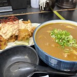 極楽うどん TKU - 鶏天タルタル定食　おいしいカレーうどん