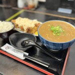 極楽うどん TKU - 鶏天タルタル定食おいしいカレーうどん