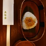 明神館 - 昨夜食事後部屋に無料で夜食を頂きました…忘れていたのでアップ♪　夜中の焼きおにぎり最高♪めっちゃ美味しかった♡♡♡