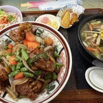 中国料理 頤和園 - 今週のセット麺は塩タンメン