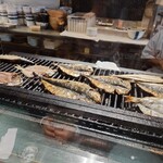 海幸楽膳 釜つる - 目の前で焼かれてます、ラッキーでした