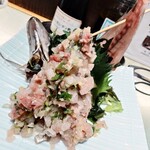 海幸楽膳 釜つる - タタキも注文毎に用意され、美味しい