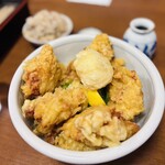 讃松庵 - とり天ぶっかけ＋たまご天