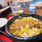 讃松庵 - かつカレーうどん（サービス定食）