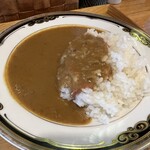 中華蕎麦 はざま - どうしてもカレーも食べたくなってしまったのです。大変、美味しゅうございました。