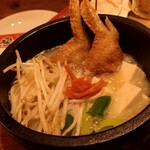 ありがとう家 心 - 鶏白湯に鶏手羽ギョーザ