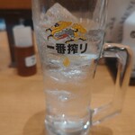 日高屋 - ソーダ割り飲んじゃいました