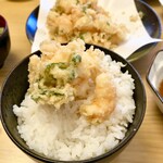 天ぷら よこい - お手製かき揚げ丼（笑）