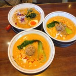 らぁ～めん京 - 特製 担々麺 2人分・西京味噌らぁ〜めん 1人分