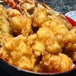 さかな屋食堂ウロコジュウ - 伊勢海老天丼（小）