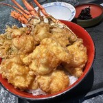 さかな屋食堂ウロコジュウ - 伊勢海老天丼（小）