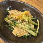 日本栄光酒場 ロッキーカナイ - 初オーダーの鳥わさポン酢！