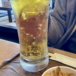 ちゃんぽん らーめん茶屋 てまり - 生ビールのアテはメンマでした。