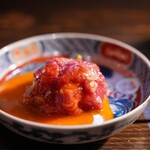 深夜焼肉 だいちゃん - クラシタ芯ユッケ　岡崎牧場純血但馬近江牛60ヶ月