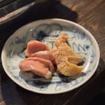 深夜焼肉 だいちゃん - シマチョウ、ミノ　肉厚でフレッシュ