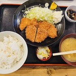 定食 稲 - チキンカツ定食　1000円